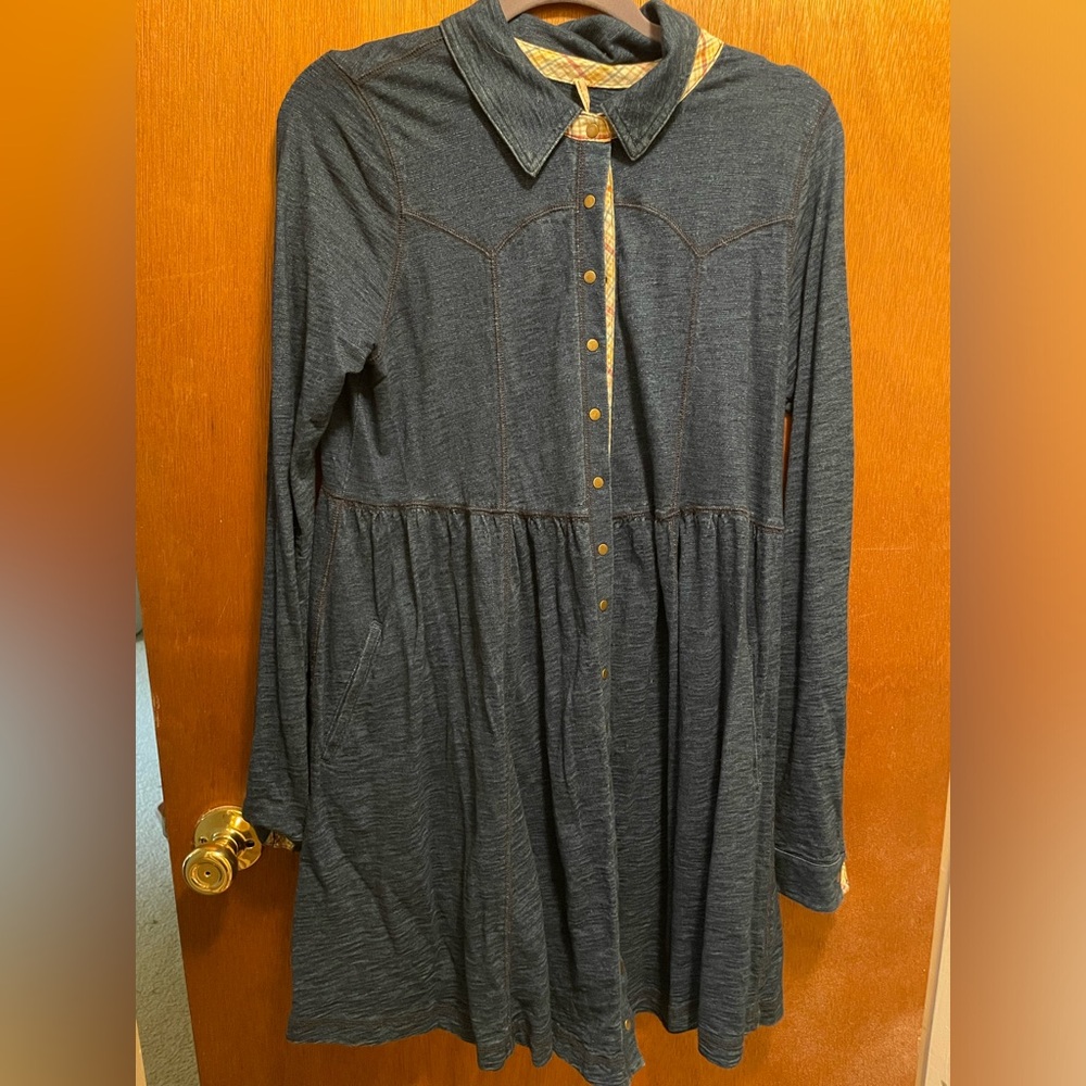 Free people denim top